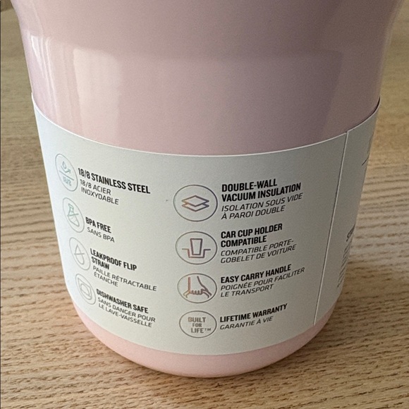 Stanley Light Pink Thermos with Handle - Picture 8 of 8